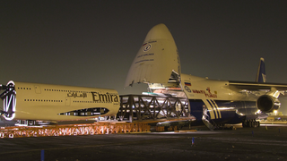 Biggest Airplane Model in the World Eaten by Biggest Cargo Aircraft